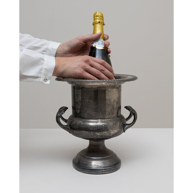 20th Century French Silver Plated Champagne Bucket For Sale - Image 17 of 18