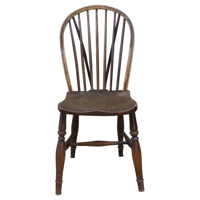 Wooden Windsor Chair, England, 19th Century For Sale - Image 6 of 6
