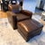 Restoration Hardware Library Chair With Ottoman For Sale - Image 12 of 12