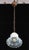 Art Nouveau Mid 20th Century Art Nouveau Swirl Opal Glass Pendant Light For Sale - Image 3 of 10