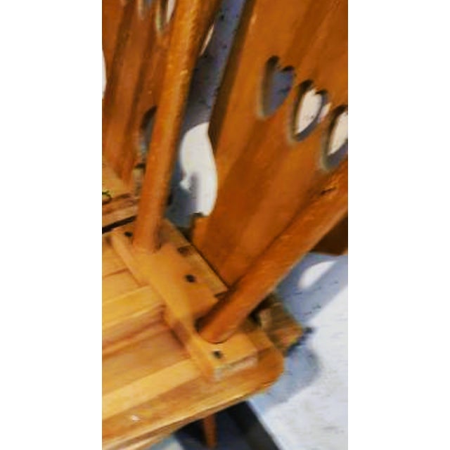 Folk Art Pine Wood Chairs, 1970s, Set of 3 For Sale - Image 13 of 15