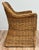 Brown Vintage Braided Wicker Club Chair For Sale - Image 8 of 11