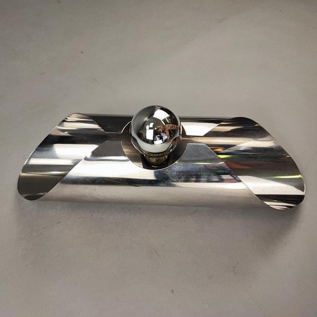 Metal Space Age Chrome Wall Lights, 1960s, Set of 2 For Sale - Image 7 of 15