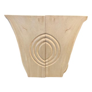 Andrianna Shamaris Bleached Teak Wood Minimalist Panel For Sale
