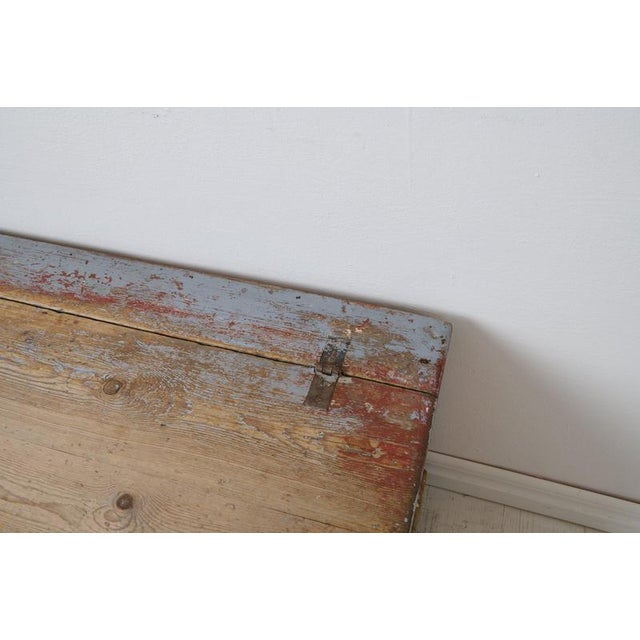 Antique Swedish Folk Art Bench For Sale - Image 10 of 11