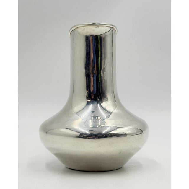 Los Castillo Vintage Los Castillo Taxco Silver Plate, Malachite & Lapis Lazuli Water Pitcher For Sale - Image 4 of 18