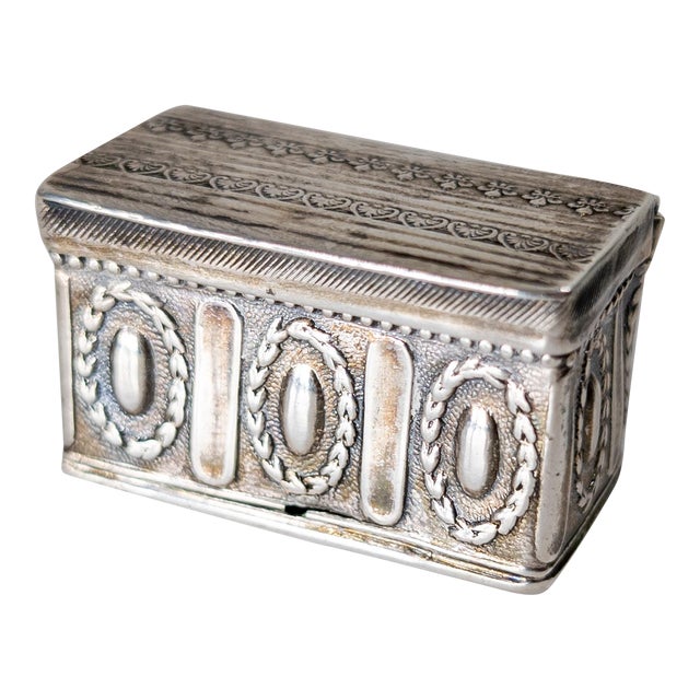 18th Century Continental European German Silver Box, Augsburg or Hanau For Sale