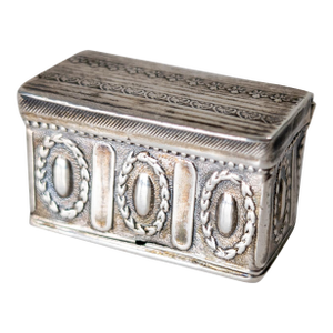 18th Century Continental European German Silver Box, Augsburg or Hanau