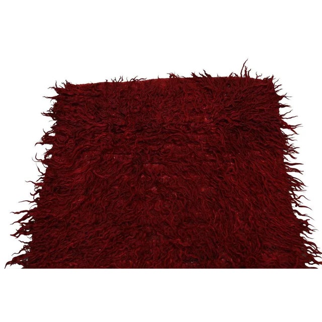 Textile Oriental Hand Knotted Rug Turkish Modern Tulu Rug 2'11" x 4'2" For Sale - Image 7 of 8