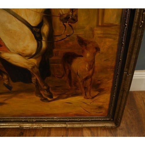 After Edwin Landseer, Queen Victoria on Horseback, Windsor Castle Park, Oil Painting, Framed For Sale - Image 6 of 12
