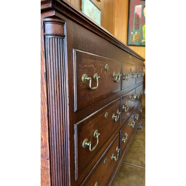 Coffee Late 18th Century Oak & Mahogany Mule Chest For Sale - Image 8 of 14