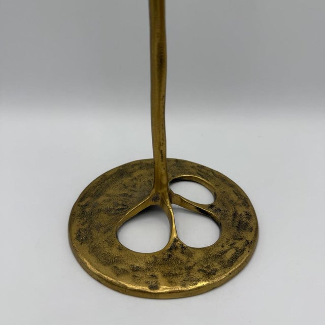 Large Three-Light Candlestick in Brass by Kurt Jesch for Fratelli Tonini, Italy, 1960s For Sale - Image 10 of 16