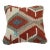Arteverk Handwoven Afghan Kilim Pillow — Red & Cream Diamonds For Sale