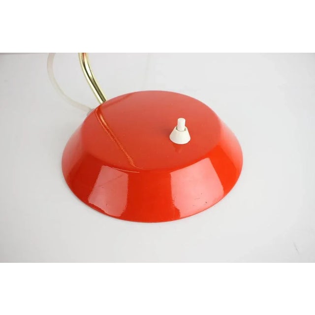 Metal Orange Table Lamp, 1970s For Sale - Image 7 of 10