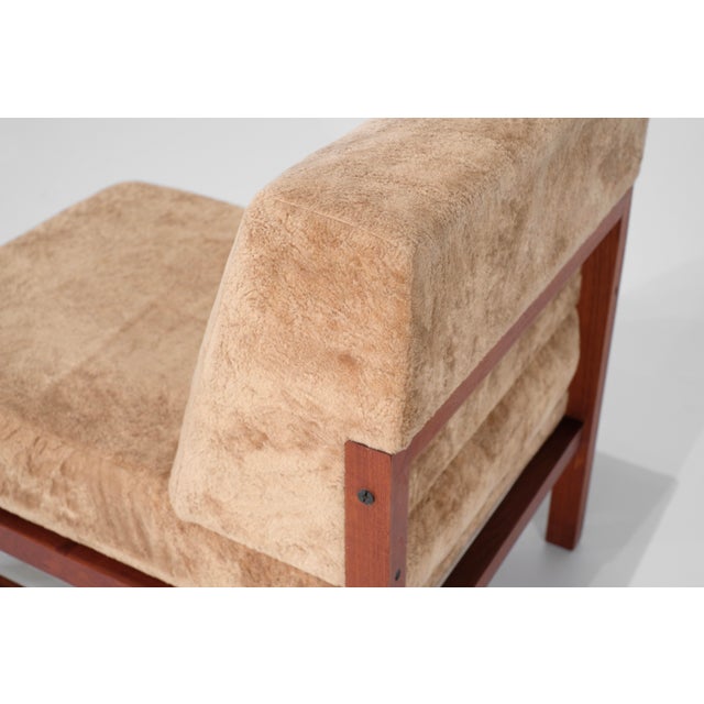 Armchair in Wood and Fabric, Italy, 1960s For Sale - Image 13 of 14