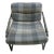 1970s Modern Club Chair With Buffalo Plaid Wool Upholstery For Sale