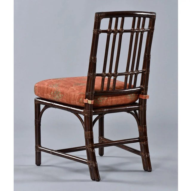 Wood 6 Mid-Century McGuire Balboa Chairs in Dark Tobacco Finish For Sale - Image 7 of 17