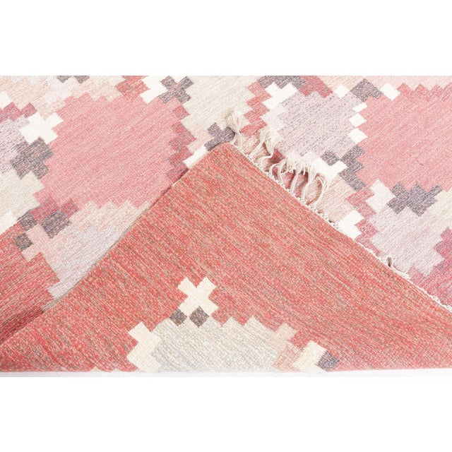 Doris Leslie Blau Vintage Swedish Flat Woven by Ingegerd Silow For Sale - Image 9 of 9
