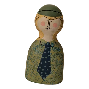 Vintage Mid-Century Ceramic Gogo Japan Girl Bank