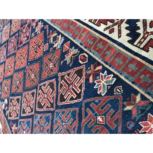 Long Antique Caucasian Rug For Sale - Image 15 of 17