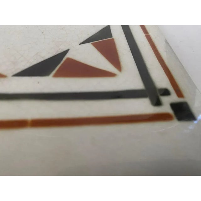 1940s Art Deco Trivet in Ceramic attributed to Luneville, France, 1940s For Sale - Image 5 of 10