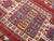 1930s Ruby Red Abstract Tribal Antique Caucasian Kazak Rug 4'4" X 5'3" Knotted Wool Carpet For Sale - Image 4 of 9