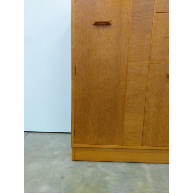 Vintage Mid Century Modern Oak Wardrobe Dresser by G Plan For Sale - Image 10 of 10