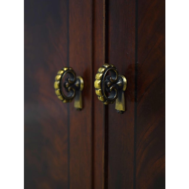 Henredon Empire Mahogany Dresser W. Mirror For Sale - Image 15 of 18