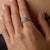 1950s Mid Century Baguette and Round Diamond Platinum Ring, Size 5.75 For Sale - Image 5 of 6