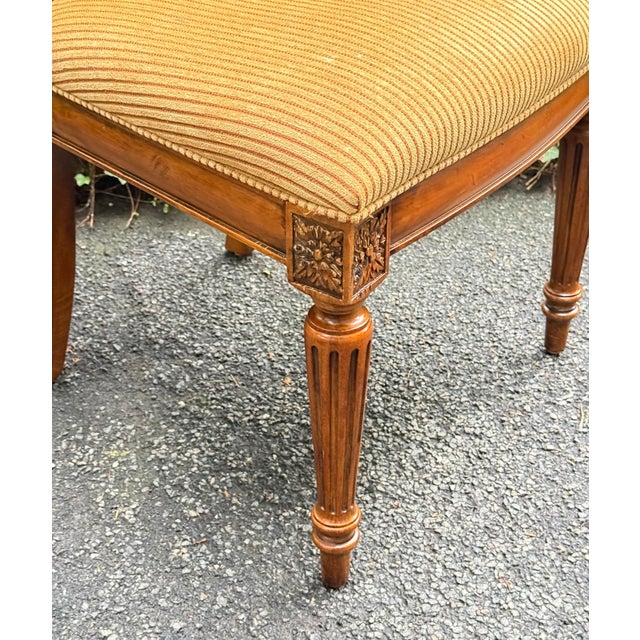 Ethan Allen “Addison” Townhouse Collection French Regency Side Chairs - Set of 8 For Sale - Image 9 of 12