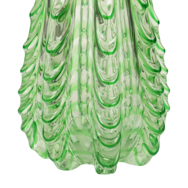Large Vintage Green Glass Vase, 1960s For Sale - Image 15 of 18