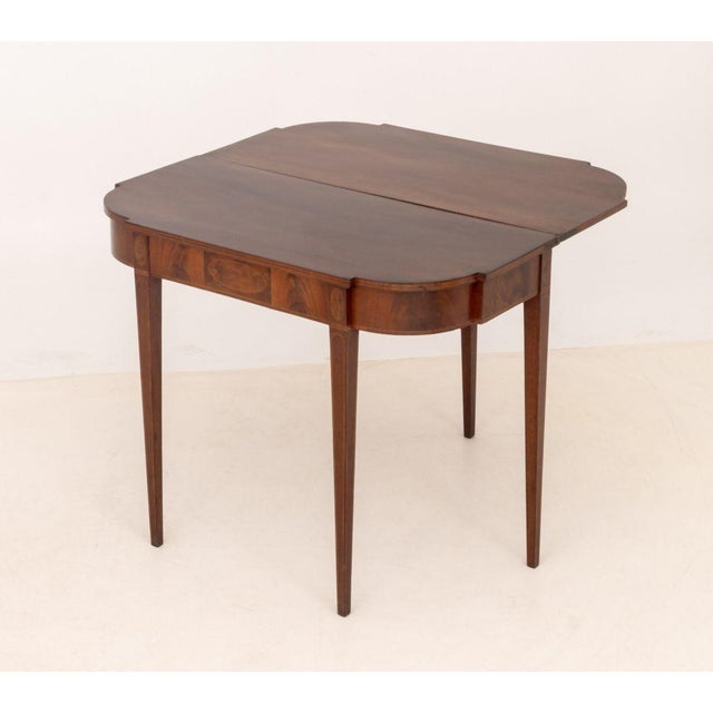 Wood George III Style Mahogany Flip-Top Table For Sale - Image 7 of 11