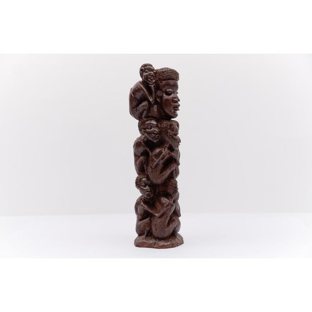 Vintage Tanzanian Makonde Hand-Carved Family Tree, 1970s, Ironwood or Ebony For Sale - Image 17 of 17