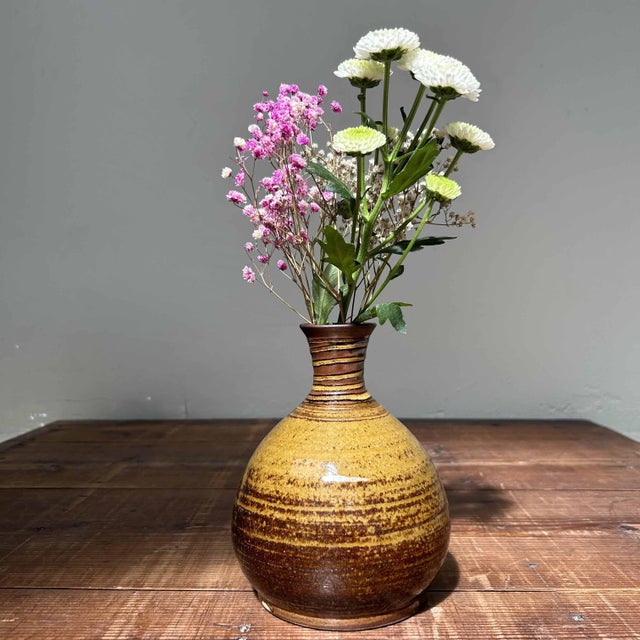 Vintage Ceramic Ikebana Flower Vase, 1970s For Sale - Image 11 of 13
