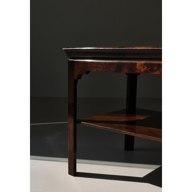 Danish Art Deco Side Table in Stained Birch & Ceramic Tiles, 1937 For Sale - Image 13 of 14