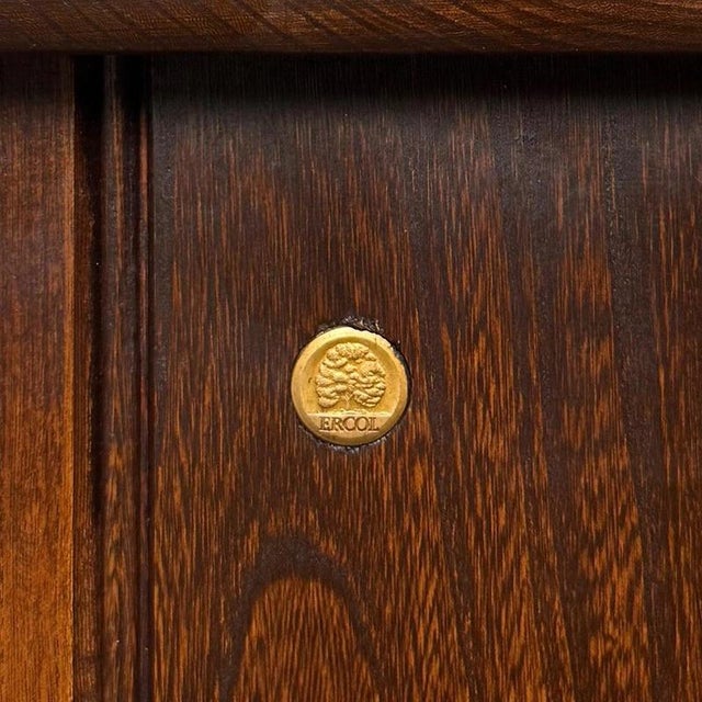 Small Antique Oak Open Bookcase, 1900s For Sale - Image 11 of 12