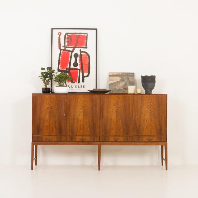 Mid-Century Modern Rosewood Highboard by Severin Hansen, Denmark, 1960s For Sale - Image 3 of 18
