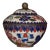 Vintage Chinese Cloisonné Covered Box With Peony Design For Sale