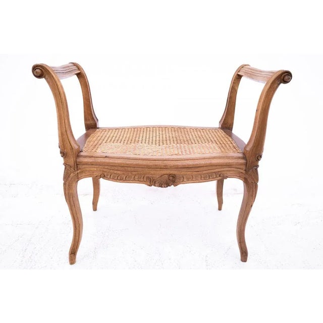 Vintage French Bench, 1940s For Sale - Image 10 of 10