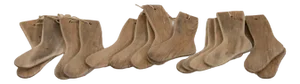 19th Century Wooden Socks Decorations, Set of 15