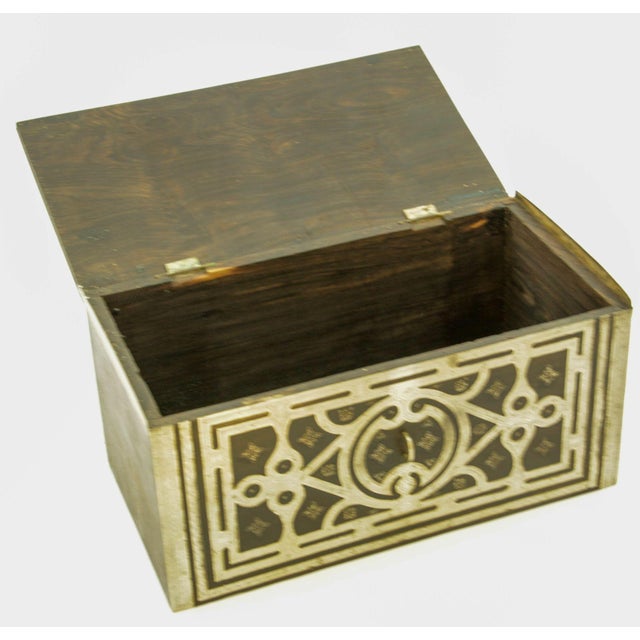 African Tuareg Silver and Ebony Wood Jewelry Box 1950s For Sale - Image 10 of 12