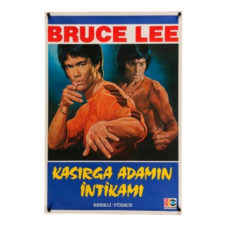 Original Turkish Bruce Lee Poster 1970s For Sale