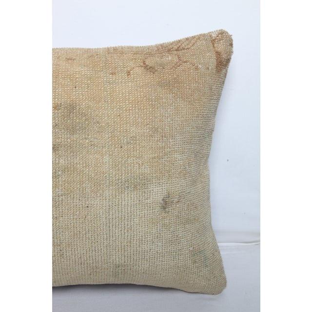 Boho Kilim Lumbar Pillow – Faded Beige & Cream Palette - 16'' X 24'' For Sale - Image 9 of 10