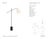 Suzanne Kasler by Visual Comfort Signature Frederick 52" Pivoting Floor Lamp in Bronze with Linen Shade Designer: Suzanne...