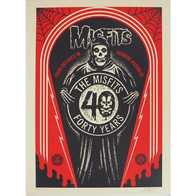 Shepard Fairey, MISFITS 40TH Crypth, Lithograph For Sale - Image 7 of 7