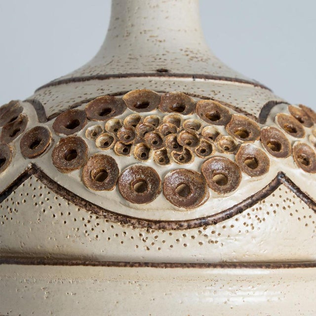 Beige Danish Brown Beige Ceramic Pendant, 1970 For Sale - Image 8 of 14