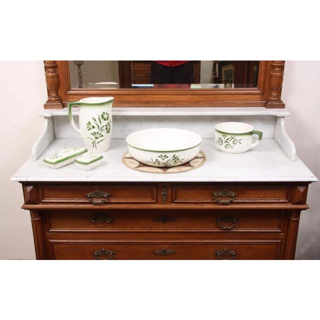 Brown Large Washing Set from Boch-Fes, Set of 5 For Sale - Image 8 of 8