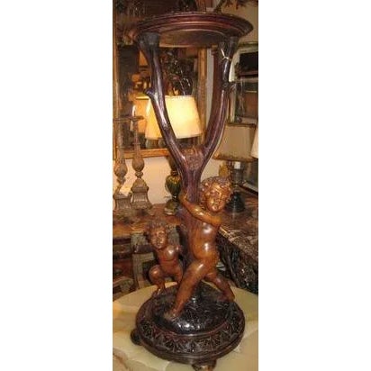 Italian 19th C Italian Stand/Tall Table W/Putti Motif For Sale - Image 3 of 3