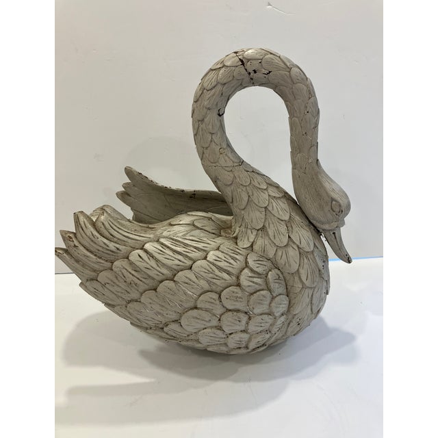 1920s Antique French Carved Wood Swan For Sale In Boston - Image 6 of 6