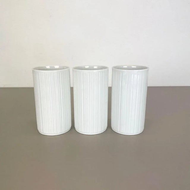 Op Art Porcelain Vases from Melitta All, Germany, 1970s, Set of 3 For Sale - Image 14 of 16